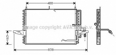 AVA QUALITY COOLING fd5253 -  Конденсатор, кондиционер